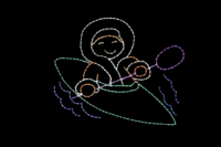 kayak-kiddo Kayak Kiddo animated Christmas light display