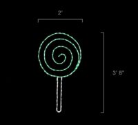 Green Lollipop (3'8" H x 2' W)