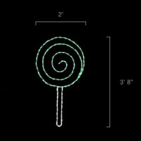 Green Lollipop (3'8" H x 2' W)
