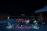 merry-christmas-sign-with-holly Merry Christmas LED Sign with Holly (3'7" H x 11'3" W)