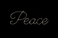 peasesign Word Sign Peace Christmas light display