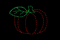 Pumpkin Single Leaf Halloween light display