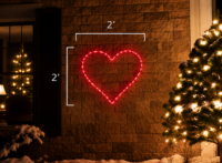 Heart Red (2' H x 2' W)