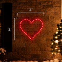 Heart Red (2' H x 2' W)