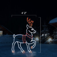 Reindeer Standing (6'3" H x 4'2" W)