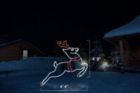 Reindeer Up Flying (4'9" H x 4' W)