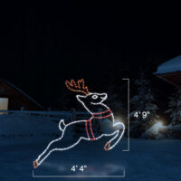 Reindeer Up Flying (4'9" H x 4' W)