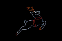 Reindeer Flying Deer Christmas light display