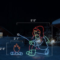 Roasting Marshmallow Boy (5' H x 5'5" W)