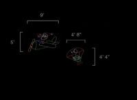 Santa Airplane with Parachuting Elf (5' H x 9' W)