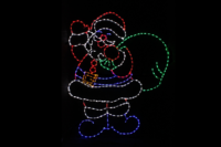 Santa Bag Christmas light display