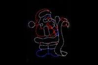 Santa List Christmas light display