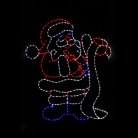 santalist Santa List Christmas light display