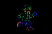 skateboy Skating Boy Christmas light display