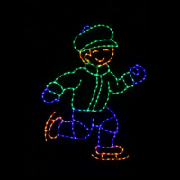 Skating Boy Christmas light display