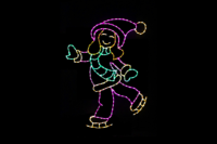 Skating Girl Christmas light display