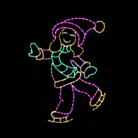 Skating Girl Christmas light display