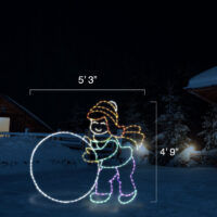 Snowball Girl (4'9" H x 5'3" W)