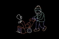 snowblower Snowblower animated Christmas light display