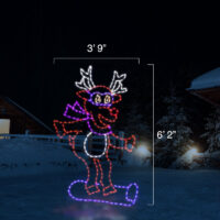 Snowboarding Reindeer (6'2" H x 3'9" W)
