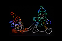 Snow Brothers Christmas light display