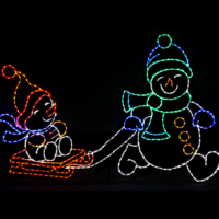 Snow Brothers Christmas light display