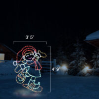 Snowshoe Elf (4'9" H x 3'5" W)