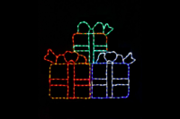Stack of Gifts Christmas light display