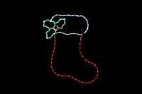 Christmas Stocking Christmas light display