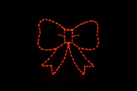 Bow Red Christmas light display