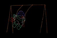 Swing Set Snowman (5’8" H x 8' W)