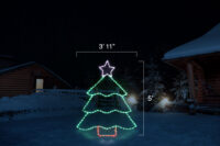 Tree With Star (5' H x 3'11" W)