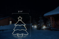 Tree With Star Warm White (5' H x 3'11" W)