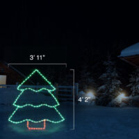 Tree Without Star (4'2" H x 3'11" W)