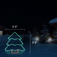 Tree Without Star Small (3'8" H x 3'5" W)