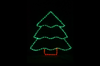 treebig Tree Without Star Christmas light display