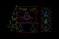 Tree Lot light display