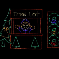 Tree Lot light display