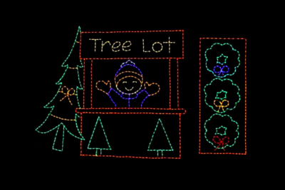 Tree Lot light display