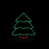 Tree Without Star Christmas light display