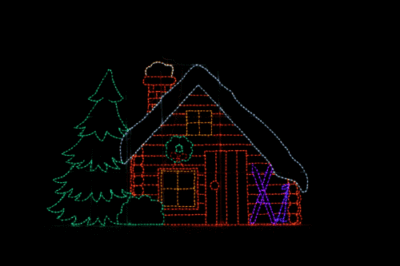 Warming House Cabin (11' H x 14'1" W)