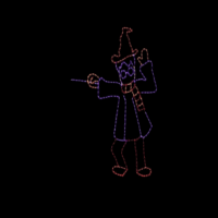 Wizard animated Christmas light display