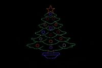 Decorated Tree Large Christmas light display