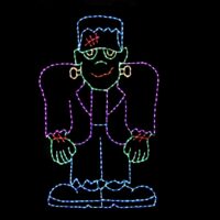 Frankenstein__33605 Frankenstein Halloween light display