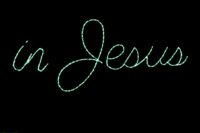 In_Jesus_Sign__80762 In Jesus Name sign Christmas light display