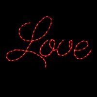 Love Sign Christmas light display