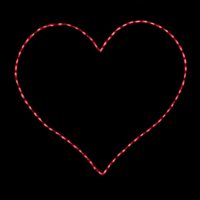 Photo of Large Red Heart light display