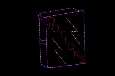 Potions Book Halloween light display