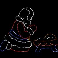 Praying_Santa__27968 Praying Santa Christmas light display