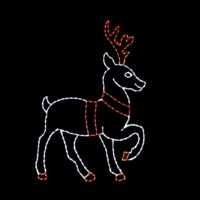 Reindeer Standing Christmas light display